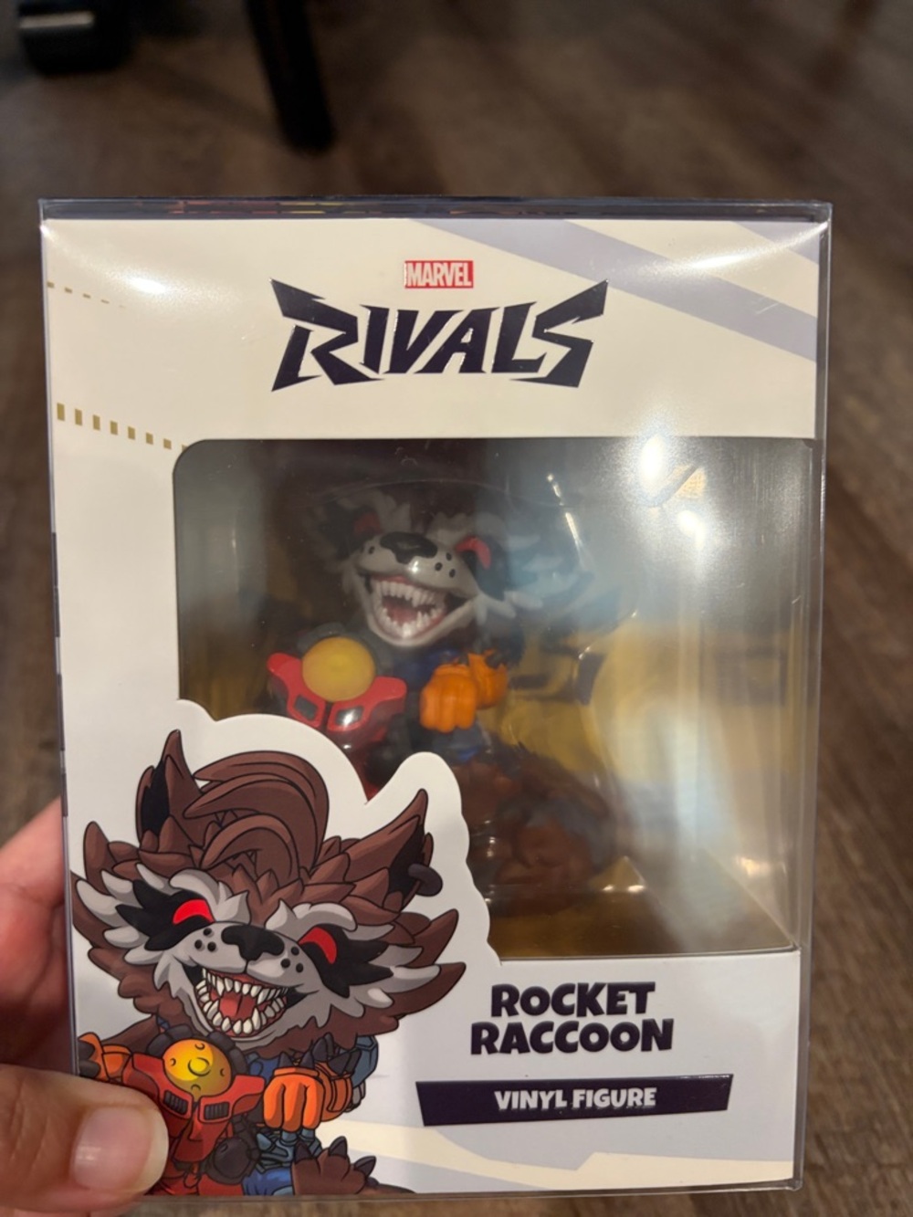 NIB- Marvel Rocket Raccoon Vinyl Figure - Brown, Orange & Yellow